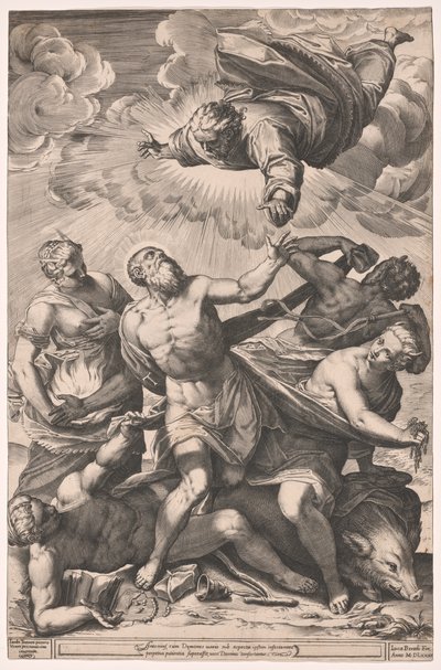 Die Versuchung des heiligen Antonius von Agostino Carracci