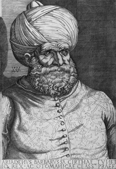 Barbarossa (Khayr ad-Din) (gest. 1546) 1535 von Agostino Musi