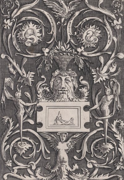 Ornamentale Tafel von Agostino Veneziano