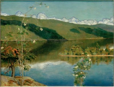 Gewitterwolken am Horizont von Akseli Valdemar Gallen Kallela