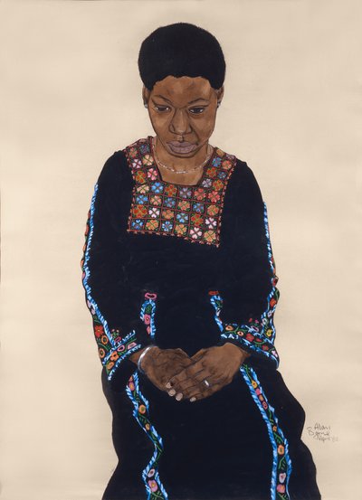 Schwarze Frau von Alan Byrne