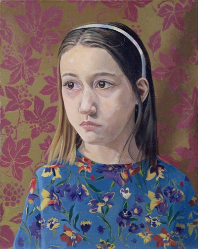 Gemälde eines jungen Mädchens, 1993 von Alan Byrne