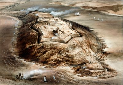 Pendennis Castle, 16. Jahrhundert, ca. 1960er von Alan Ernest Sorrell