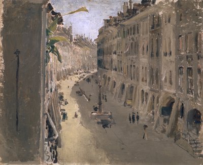 Gerechtigkeitsgasse in Bern, ca. 1880-90 von Albert Anker