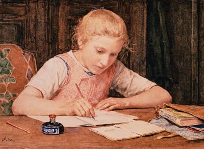 Das Schulmädchen von Albert Anker