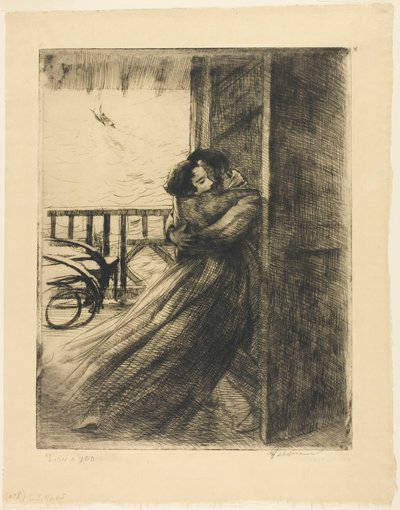 Liebe, Platte zwei aus Frau von Albert Besnard