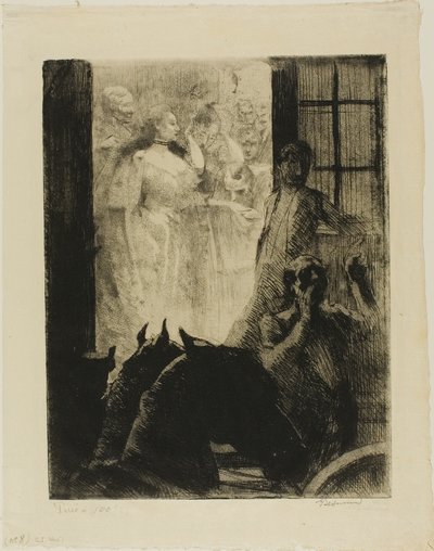 Sozialer Erfolg, Platte sieben aus Frau von Albert Besnard