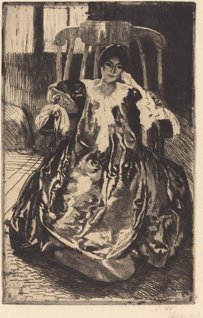 Das Seidenkleid von Albert Besnard