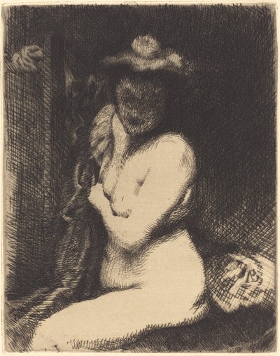 Frau bei ihrer Toilette von Albert Besnard