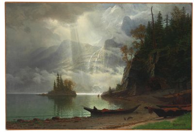 Insel im See von Albert Bierstadt