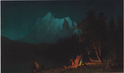 Gebirgige Landschaft bei Mondlicht von Albert Bierstadt