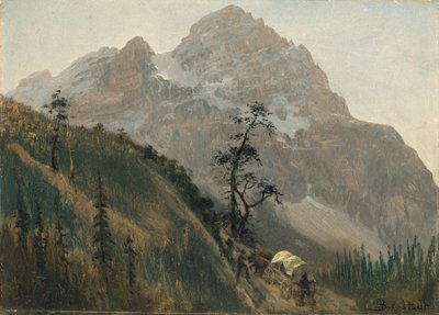 Westlicher Pfad, die Rockies von Albert Bierstadt