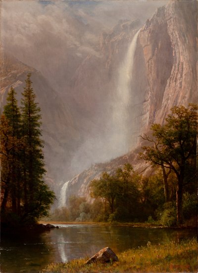 Yosemite-Fälle, ca. 1865-70 von Albert Bierstadt