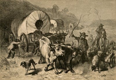 Auswanderung in das westliche Land, 1877 von Albert Bobbett