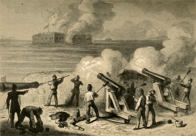 Der Angriff auf Fort Sumter, 1878 von Albert Bobbett