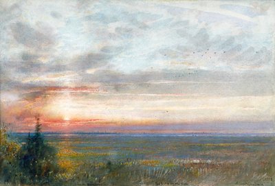 Venedig vom Festland, 1908 von Albert Goodwin