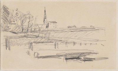 Kronborg von Westen gesehen von Albert Gottschalk