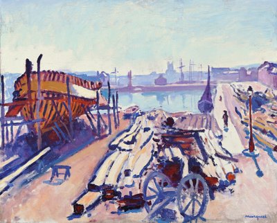 Der Hafen von Fécamp von Albert Marquet