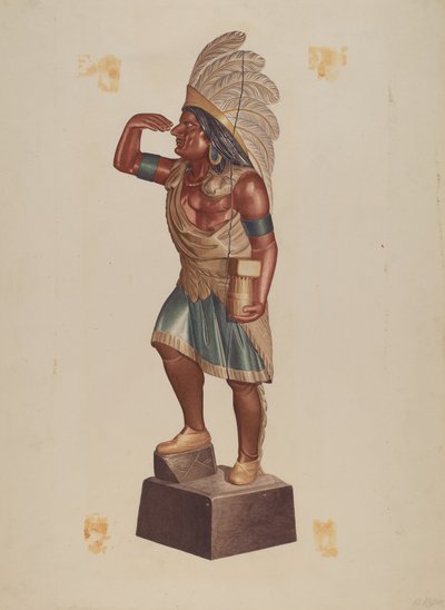 Zigarrenladen-Indianer von Albert Ryder