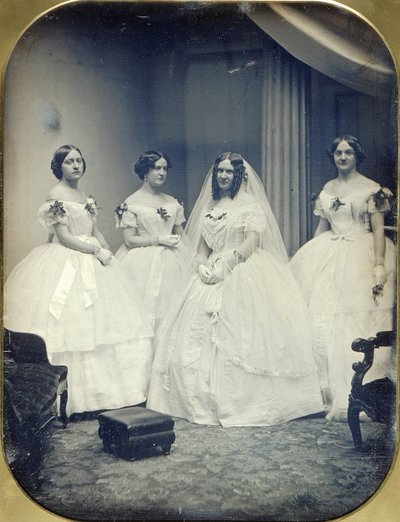 Eine Braut und ihre Brautjungfern von Albert Sands Southworth