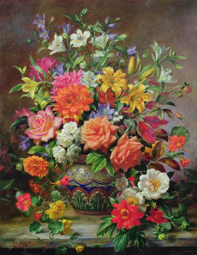 Septemberblumen, Symbole der Hoffnung und Freude von Albert Williams