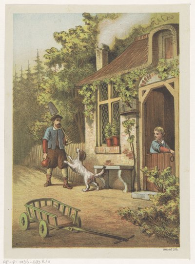 Begrüßung auf dem Hof von Albertus Barend Hendrik Braakensiek