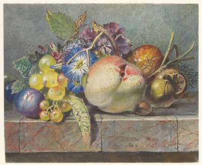 Früchte- und Blumenstillleben von Albertus Steenbergen