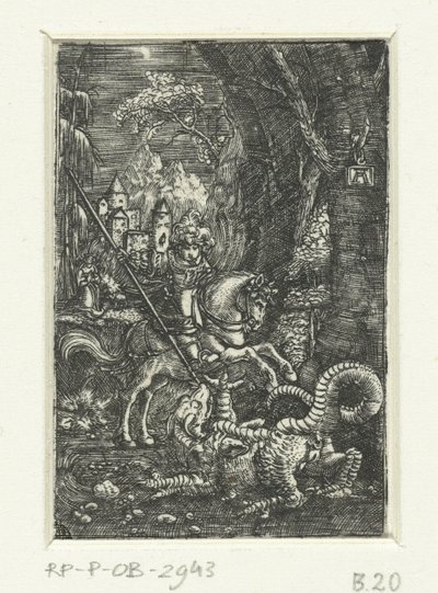 Heiliger Georg tötet den Drachen von Albrecht Altdorfer