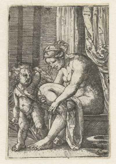 Venus nach dem Bad von Albrecht Altdorfer