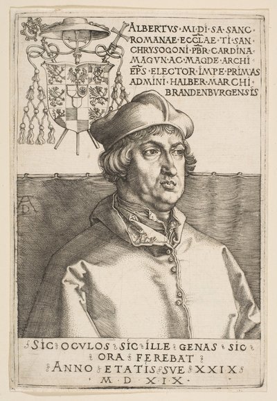 Kardinal Albrecht von Brandenburg, 1519 von Albrecht Dürer