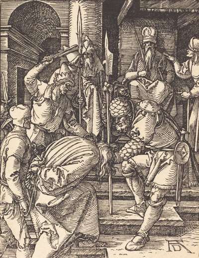 Christus vor Annas, wahrscheinlich um 1509-1510 von Albrecht Dürer