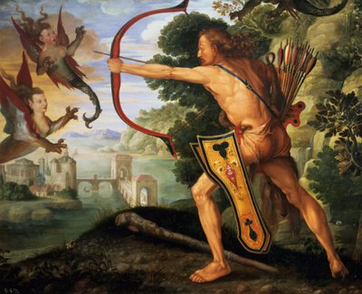 Herkules und die Stymphalischen Vögel, 1600 von Albrecht Dürer