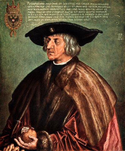 Kaiser Maximilian I., 1519 von Albrecht Dürer