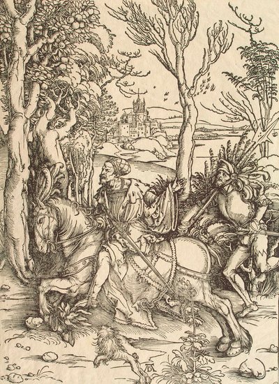 Ritter und Landsknecht, ca. 1497 von Albrecht Dürer