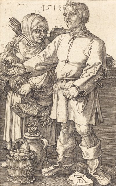 Bauernpaar auf dem Markt, 1519 von Albrecht Dürer