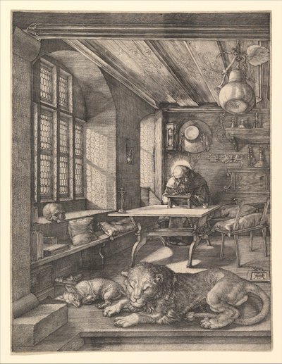 Der heilige Hieronymus in seinem Studierzimmer von Albrecht Dürer