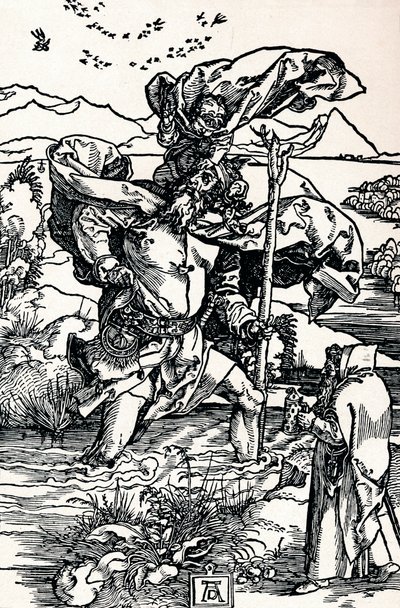 St. Christophorus, 1500 1906 von Albrecht Dürer