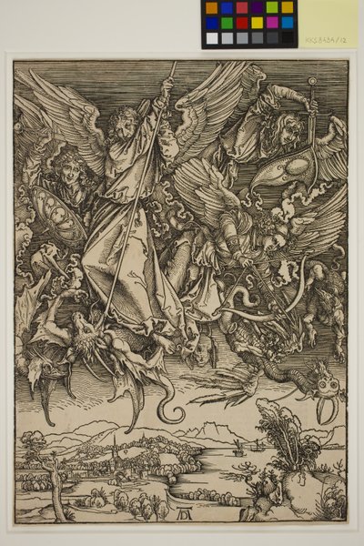 Der heilige Michael kämpft gegen den Drachen von Albrecht Dürer