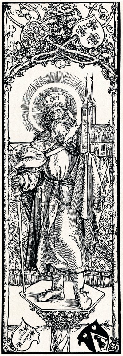 St. Sebaldus auf einem Kapitell, 1906 von Albrecht Dürer