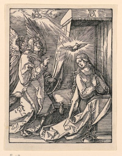 Die Verkündigung, aus der Serie Die kleine Passion von Albrecht Dürer
