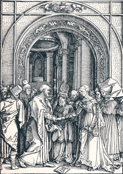 Die Verlobung der Jungfrau, 1506 von Albrecht Dürer