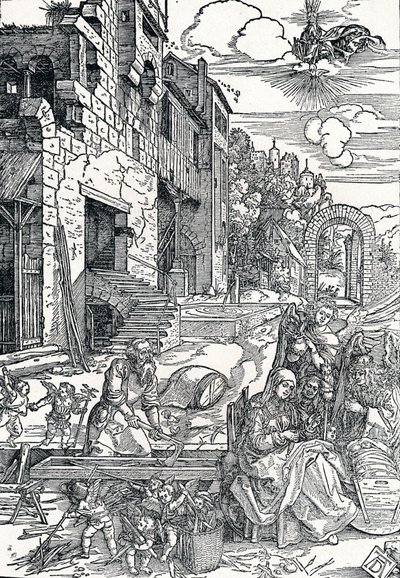 Die Heilige Familie in Ägypten, um 1501-1502, 1906 von Albrecht Dürer
