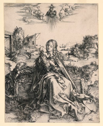 Die Heilige Familie mit Schmetterling von Albrecht Dürer