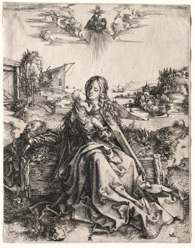 Die Heilige Familie mit dem Schmetterling von Albrecht Dürer