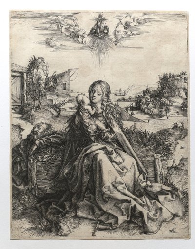 Die Heilige Familie mit der Libelle, ca. 1495 von Albrecht Dürer