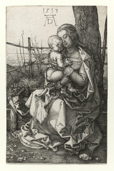 Die Madonna sitzt nahe dem Baum von Albrecht Dürer