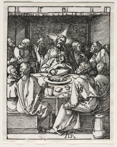 Die Kleine Passion: Das letzte Abendmahl von Albrecht Dürer