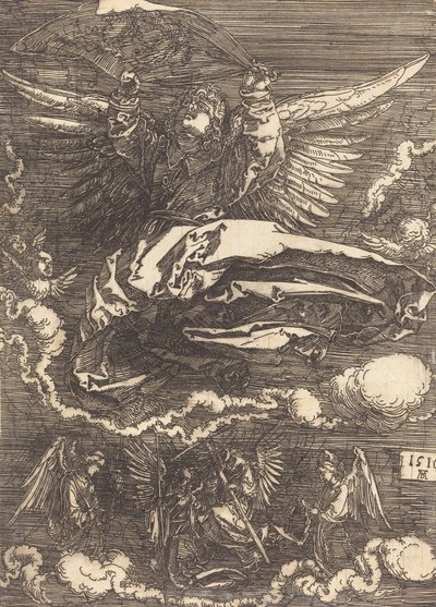 Das Schweißtuch, gehalten von einem Engel, 1516 von Albrecht Dürer