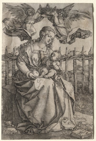 Die Jungfrau von zwei Engeln gekrönt, 1518 von Albrecht Dürer