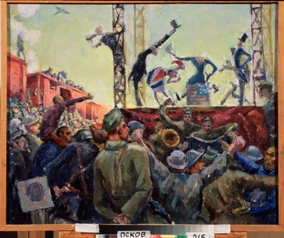 Agitationsbrigade an der Front von Aleksandr Aleksandrovich Osmerkin